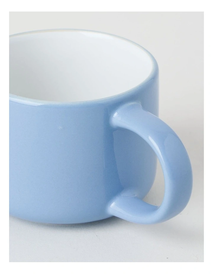 Two Tone Set of 4 Mugs in Blue image 4