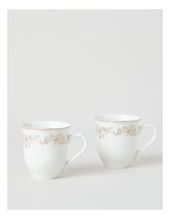 Gilded Mug Set of 2 in Gold