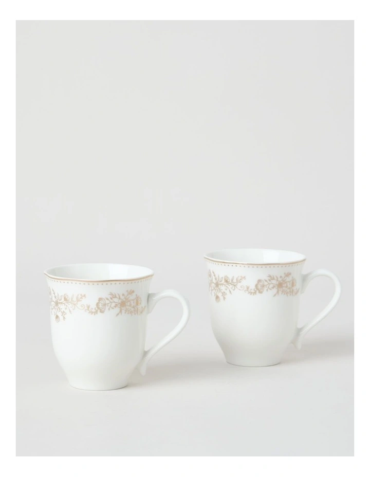 Gilded Mug Set of 2 in Gold image 1