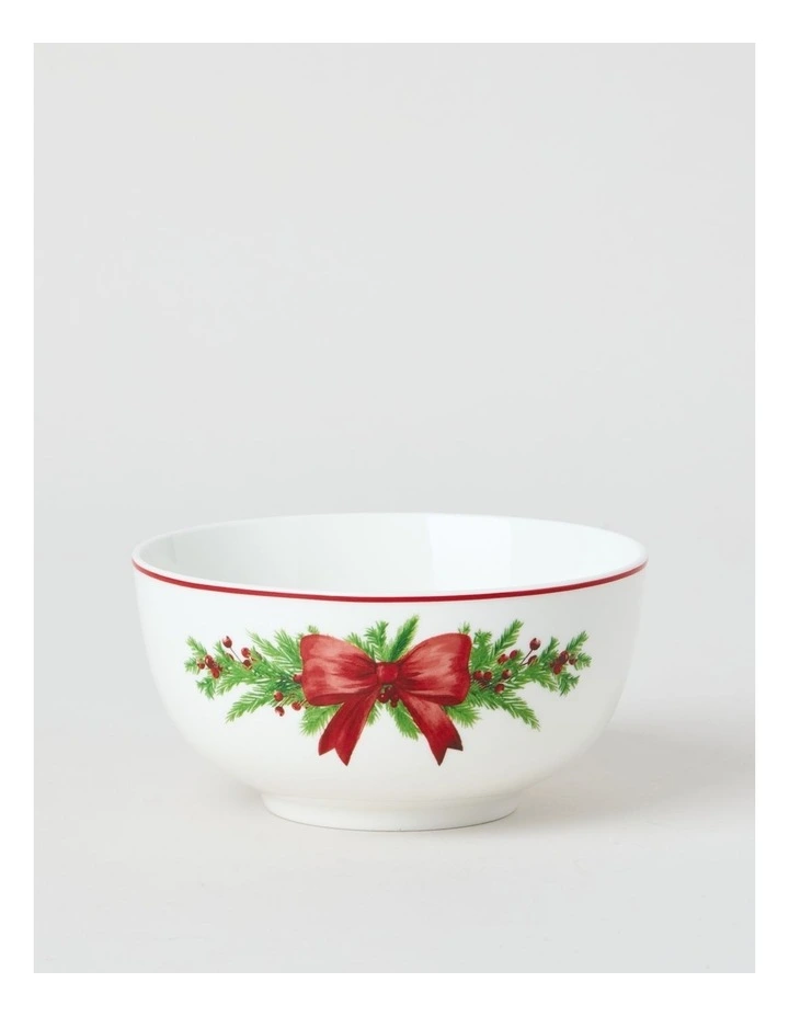 Christmas Wreath Bowl Set of 4 image 2