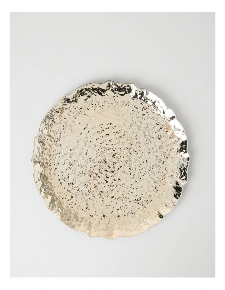 Luxe Relic Charger Plate Set of 4 Gold image 1