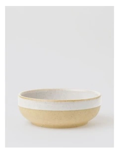 Esperance Wiped Edge Tapas Bowls Set of 4 in White/Sand