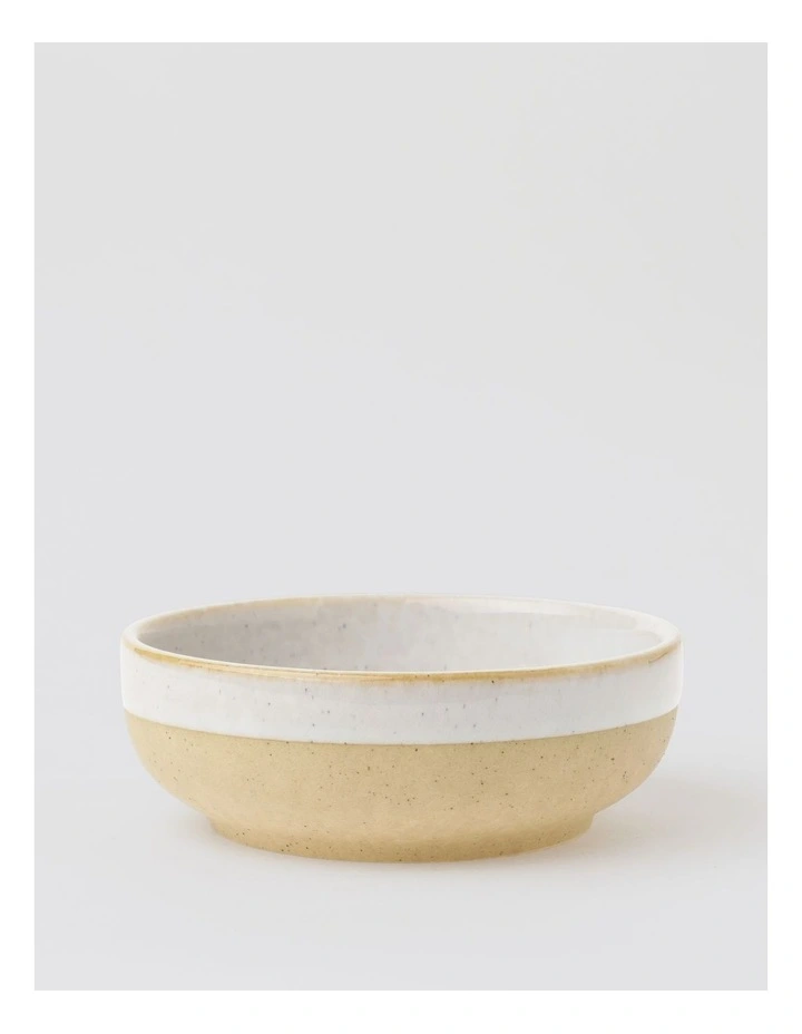 Esperance Wiped Edge Tapas Bowls Set of 4 in White/Sand image 1