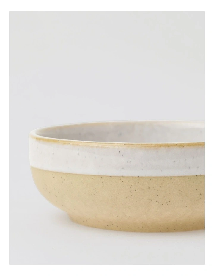 Esperance Wiped Edge Tapas Bowls Set of 4 in White/Sand image 2