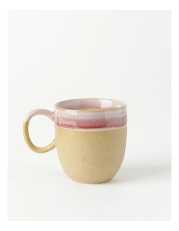 Esperance Wiped Edge Mug Bullet Set of 2 in White/Sand