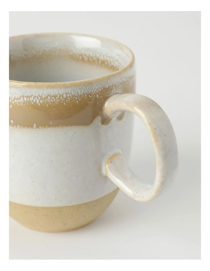 Esperance Wiped Edge Mug Bullet Set of 2 in White/Sand image 4