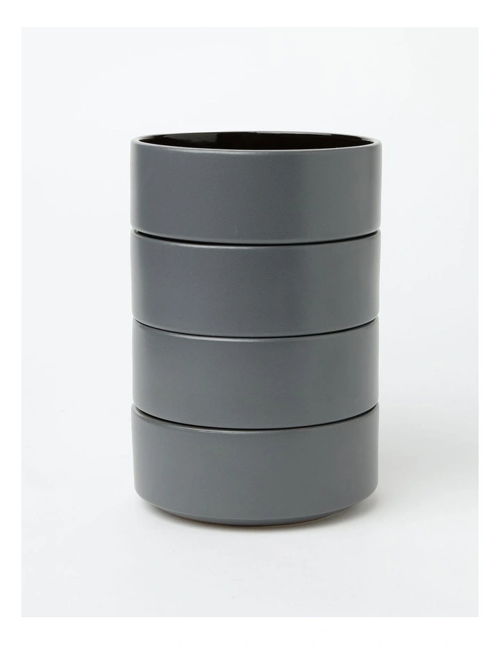 Halo 4 Piece Bowl Set in Black image 3