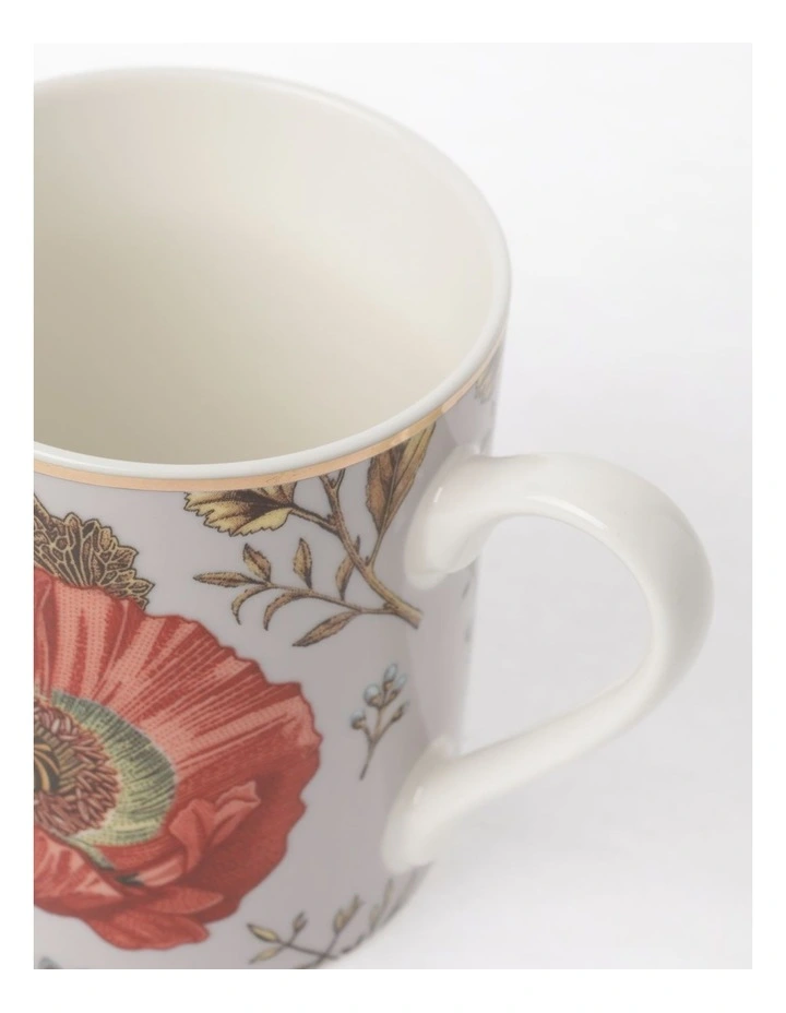Winter Floral Mug Set of 4 in Pink image 4