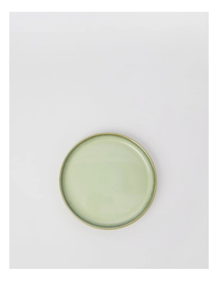 Esperance Celadon Wiped Edge Shallow Bowl Small in Green image 2