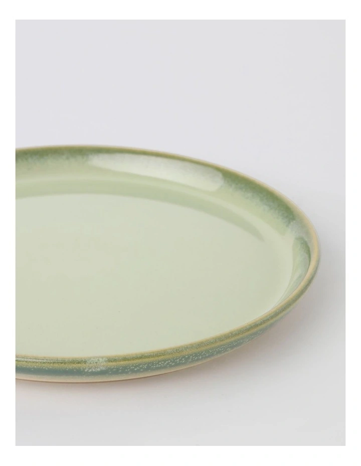 Esperance Celadon Wiped Edge Shallow Bowl Small in Green image 4