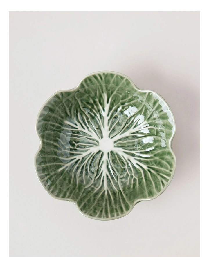 Cabbage Bowl 22.5cm in Green image 1