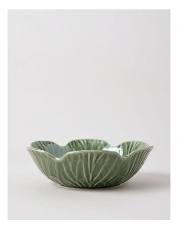 Cabbage Bowl 22.5cm in Green