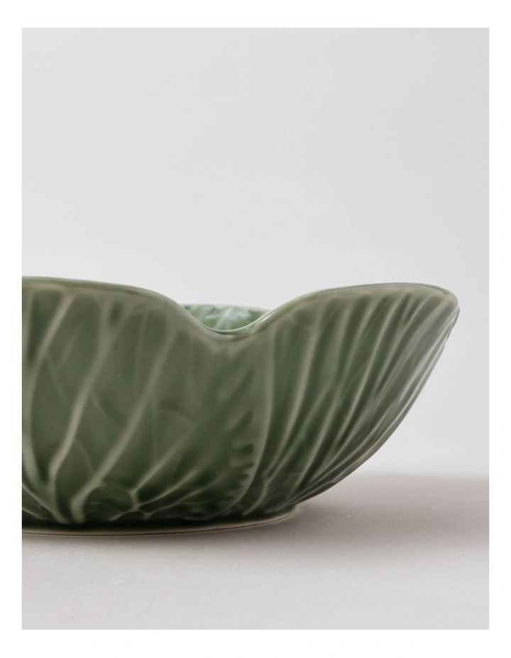 Cabbage Bowl 22.5cm in Green image 4