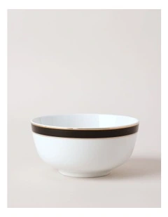 Monroe Cereal Bowl in Black/Gold