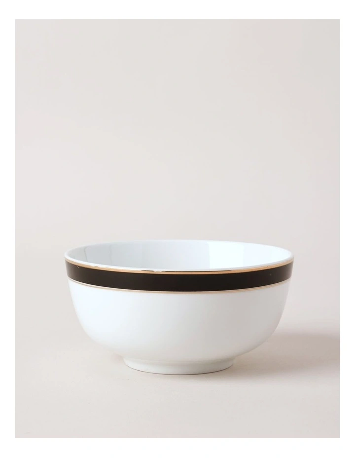Monroe Cereal Bowl in Black/Gold image 1
