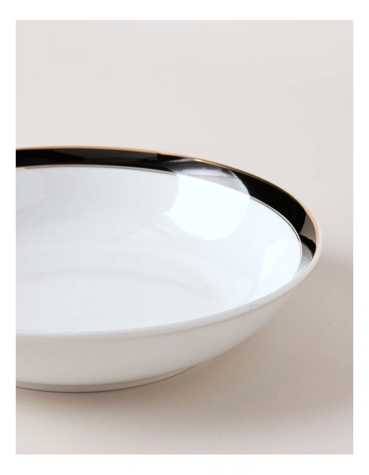 Monroe Pasta Bowl in Black/Gold image 3