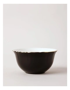 Raven Cereal Bowl in Black/Gold