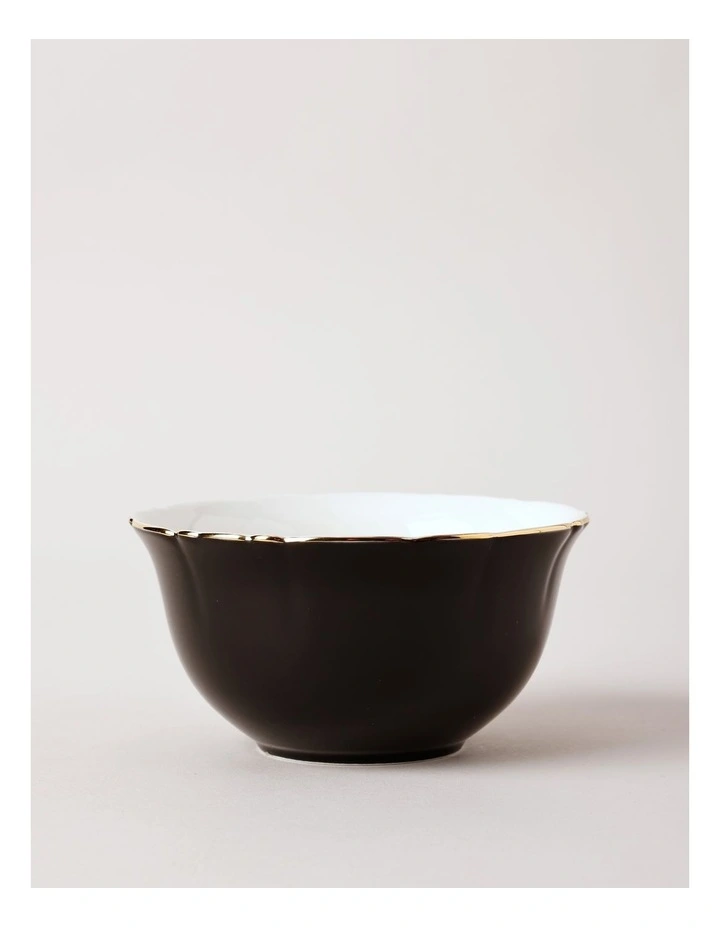 Raven Cereal Bowl in Black/Gold image 1