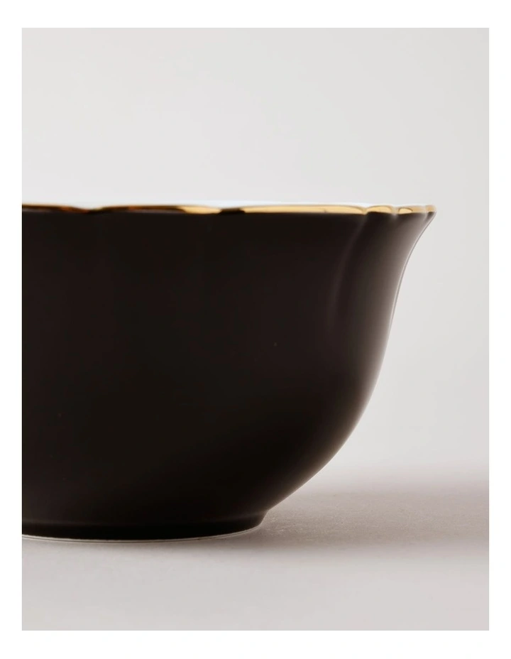 Raven Cereal Bowl in Black/Gold image 3