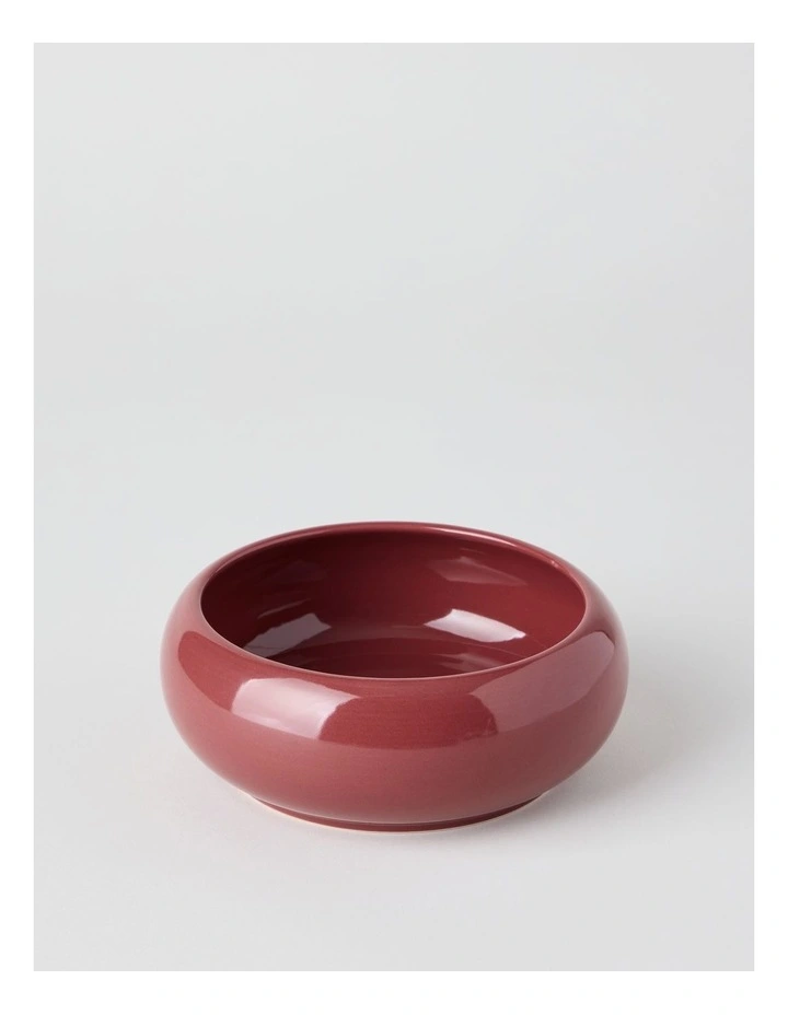 Bubble Cereal Bowl 20.5cm x 7cm in Burgundy image 1