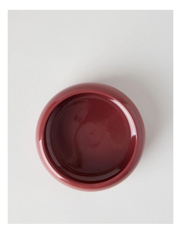 Bubble Cereal Bowl 20.5cm x 7cm in Burgundy image 2