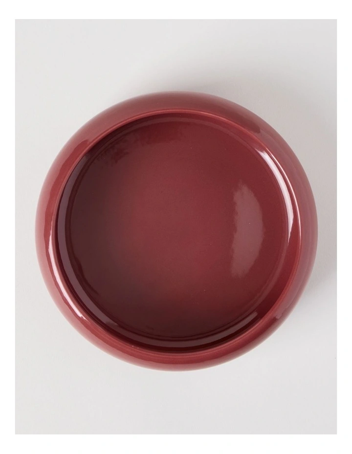 Bubble Pasta Bowl in Burgundy image 2
