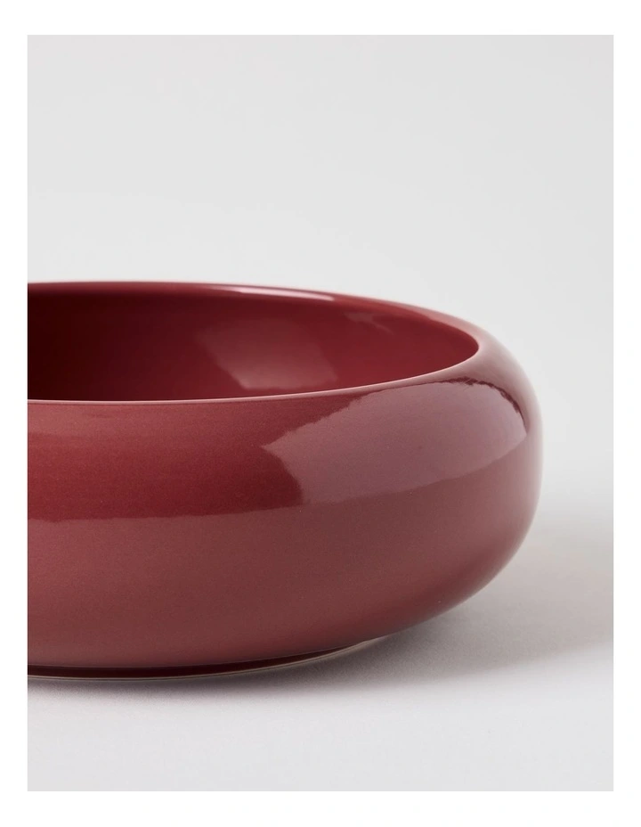 Bubble Pasta Bowl in Burgundy image 3