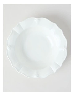 Bella Scalloped Pasta Bowl 22.8cm in White