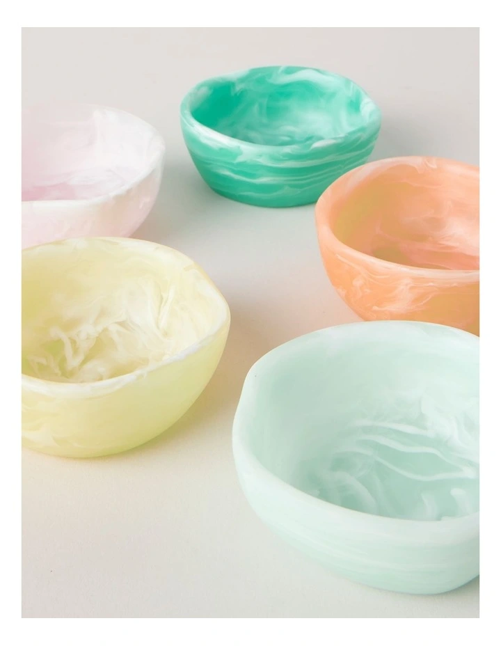 Pastel Brights Irregular Small Condiment Bowl 8cm in Yellow image 5