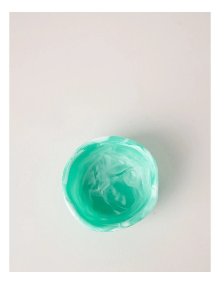 Pastel Brights Irregular Small Condiment Bow 8cm in Teal image 2