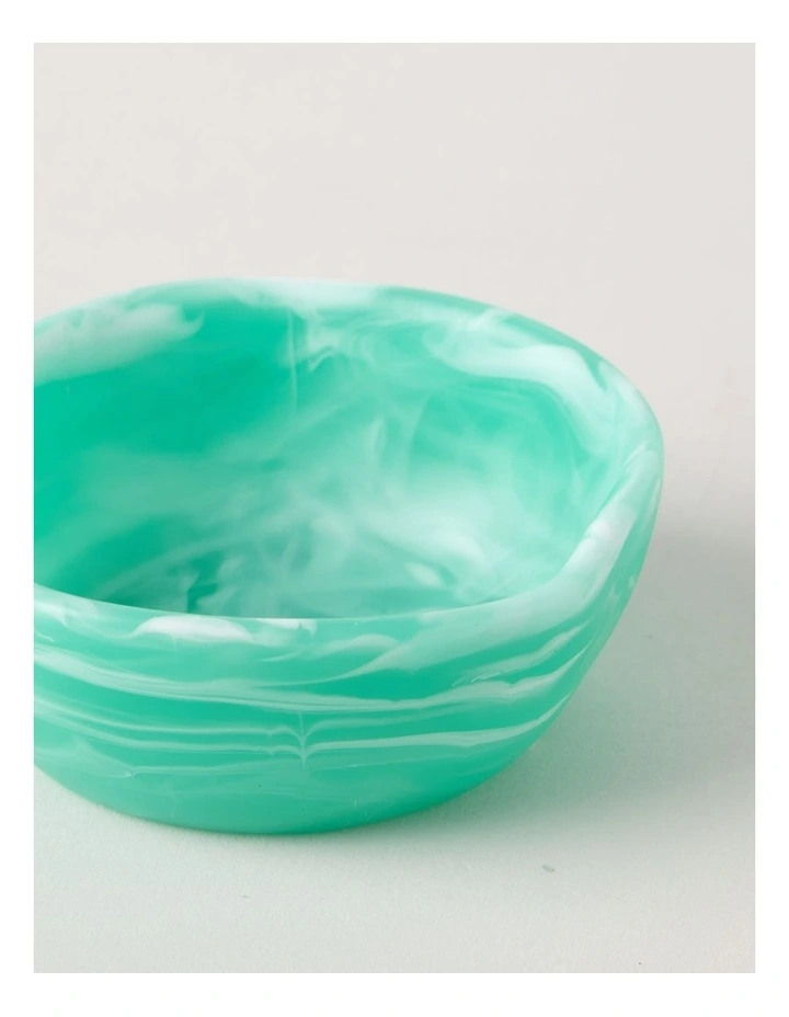 Pastel Brights Irregular Small Condiment Bow 8cm in Teal image 3