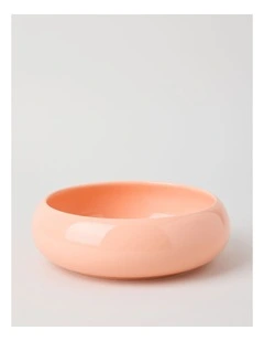 Bubble Pasta Bowl 21cm x 7cm in Peach