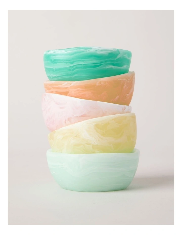 Pastel Brights Irregular Small Condiment Bowl 8cm in Pink image 6