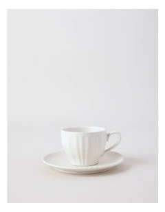 Marni Cup & Saucer Set in White