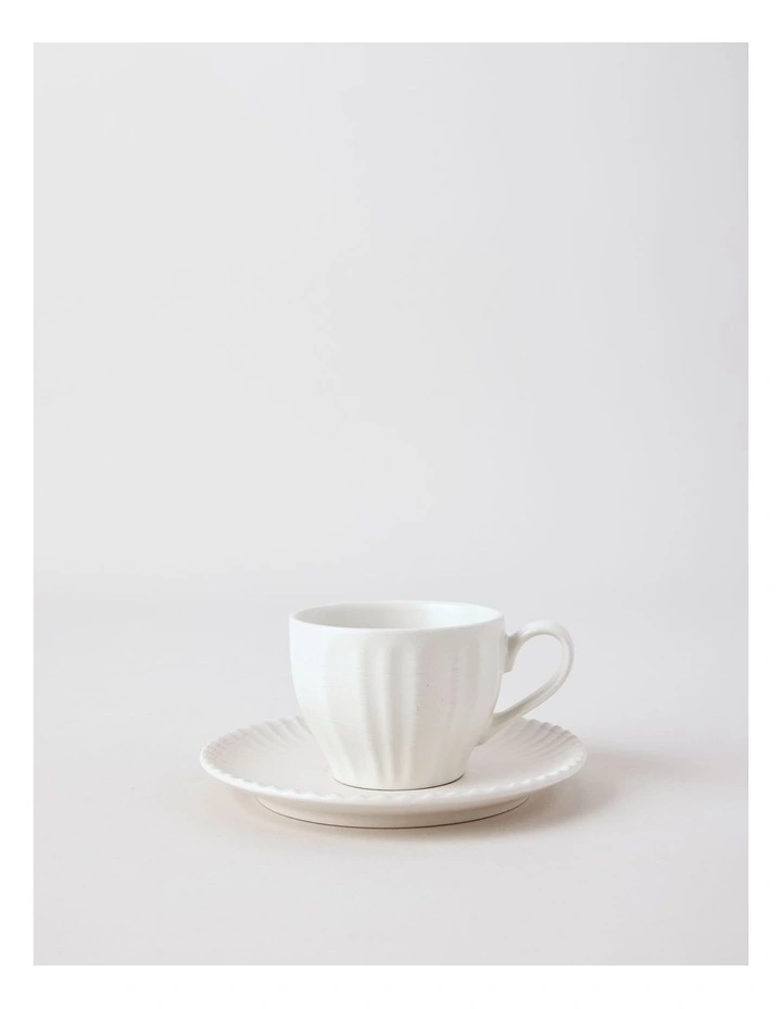 Marni Cup & Saucer Set in White image 1