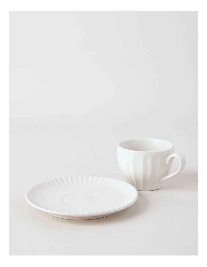 Marni Cup & Saucer Set in White image 3