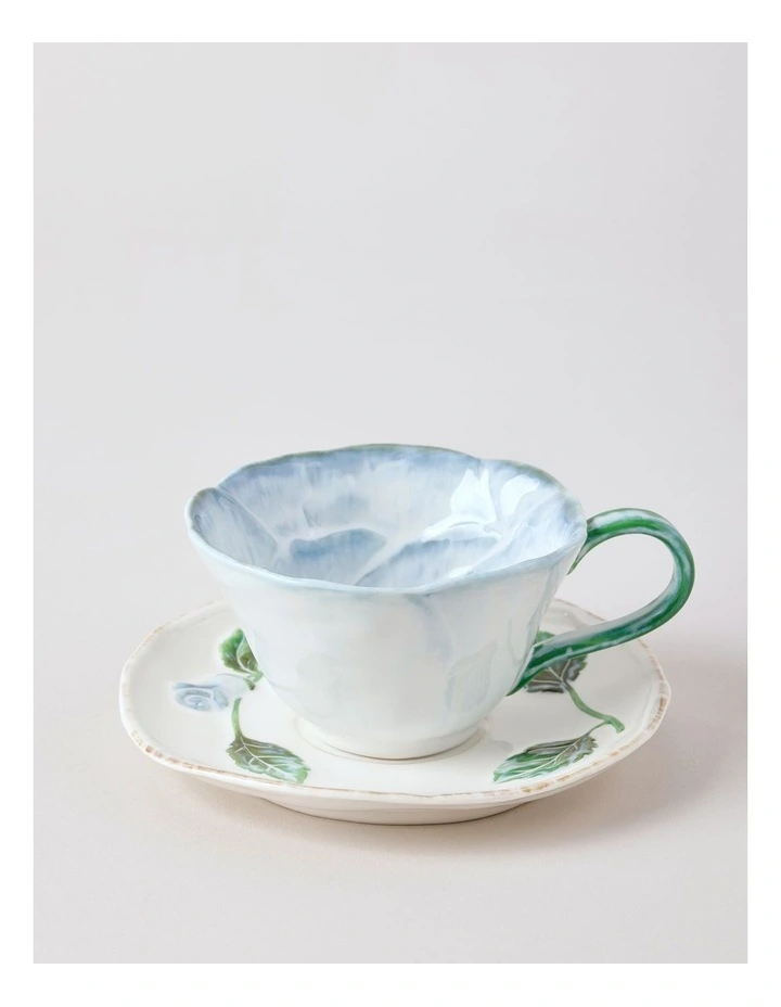 Garden Party Cup & Saucer Set in Blue image 1