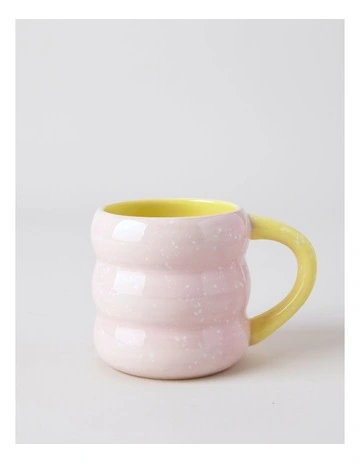 Bubble Mug in Pink With White Speckle