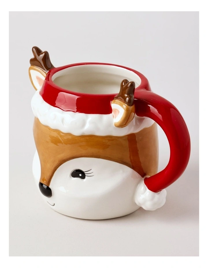 Reindeer Mug in Red image 2