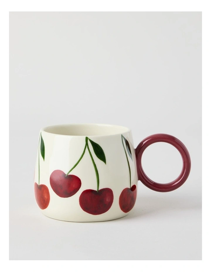 Cherry Coded Mug in Red image 1