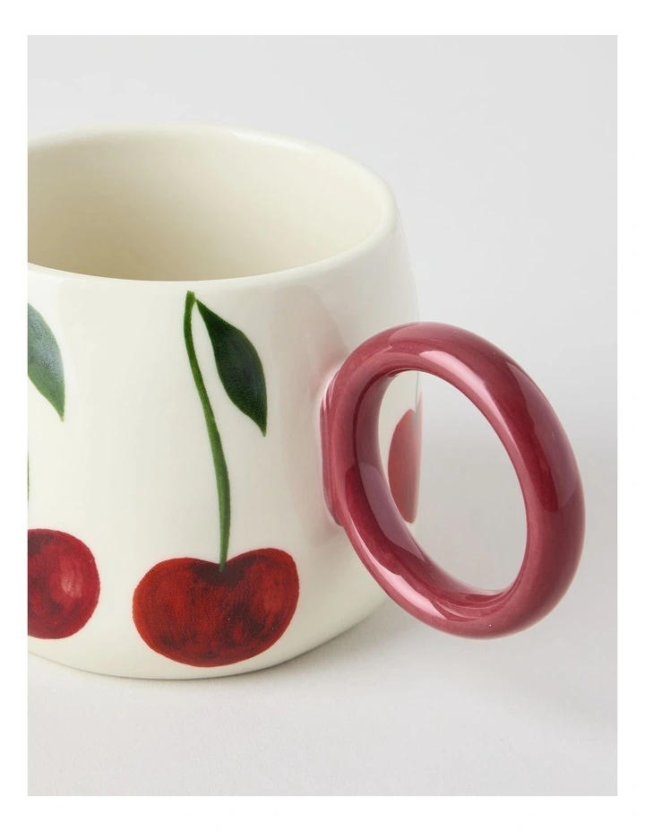 Cherry Coded Mug in Red image 2