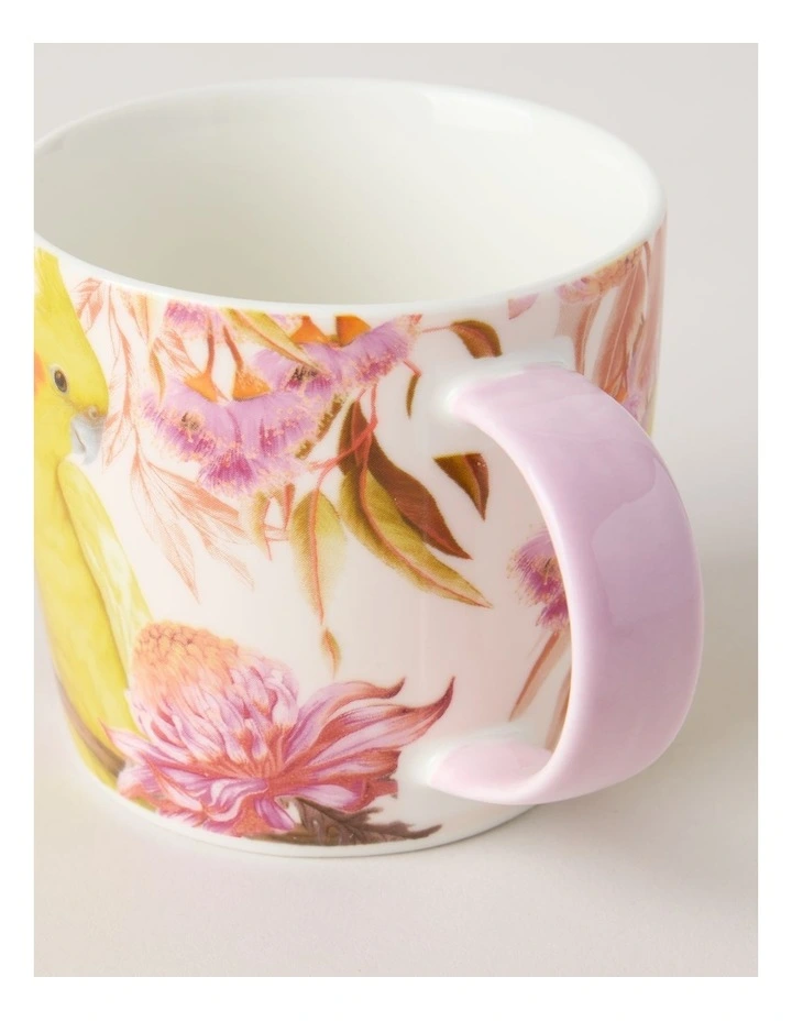 Lauren Stringini Cockatiel Mug 350ml in Pearl image 3