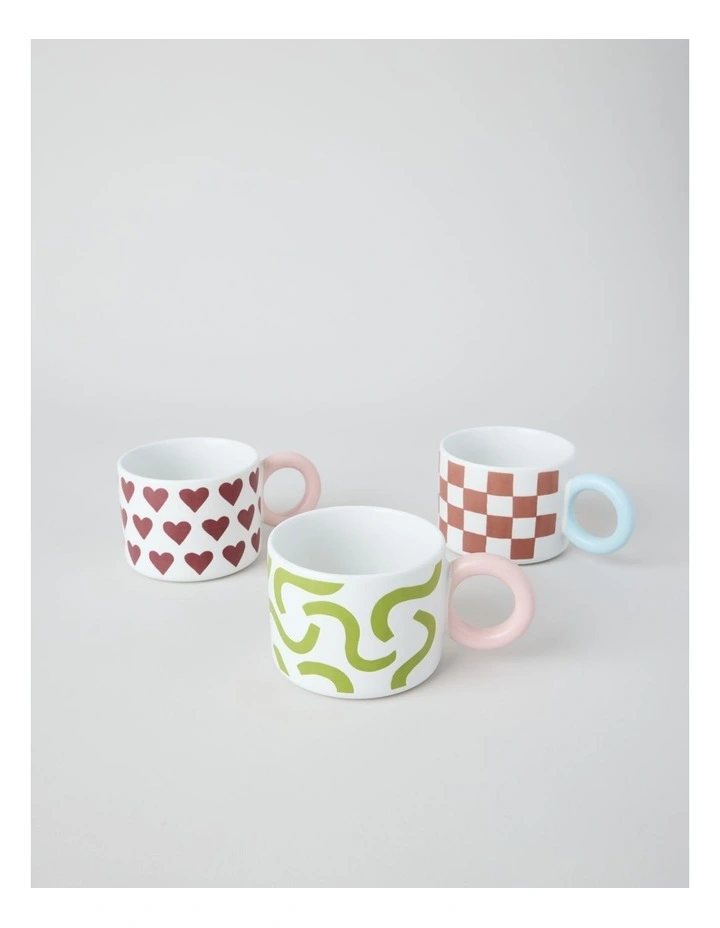 Mimi Mug in Green and Pink image 3