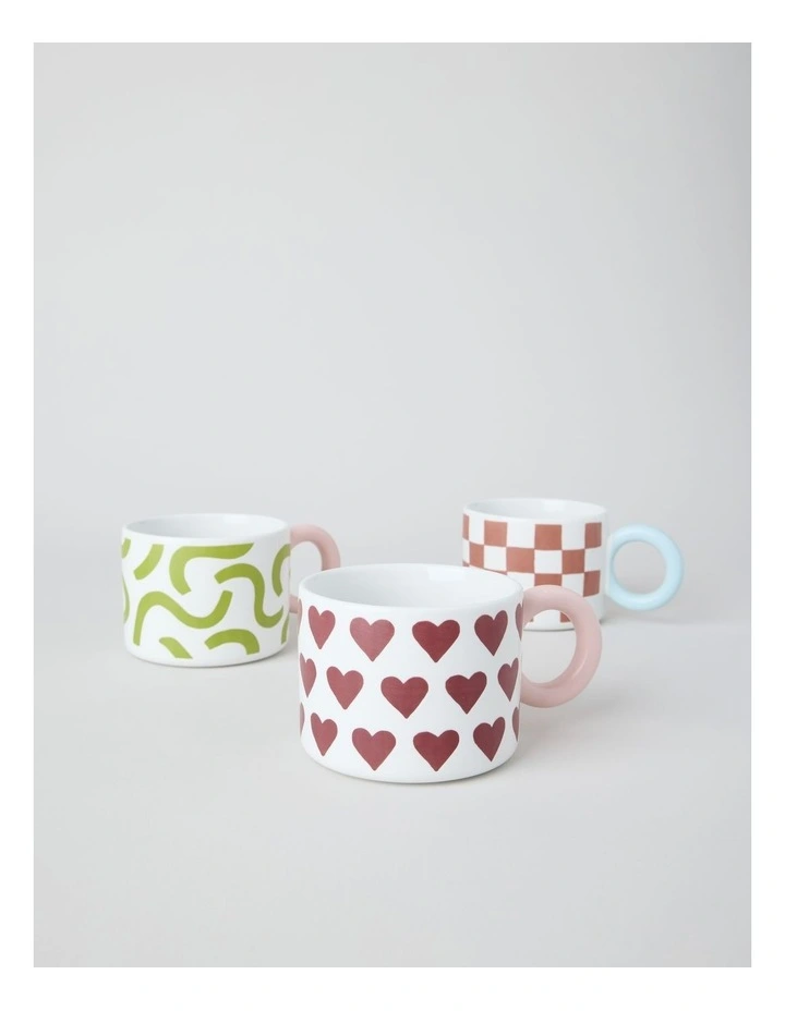 Mimi Mug in Burgundy Heart image 3