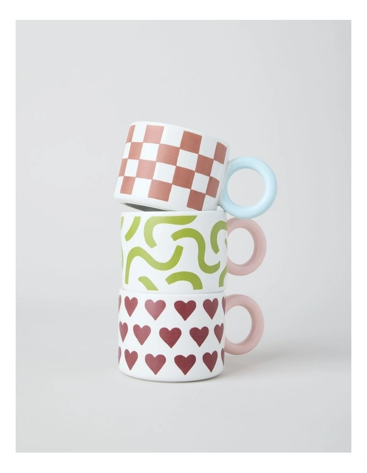 Mimi Mug Brown and Blue Check image 3