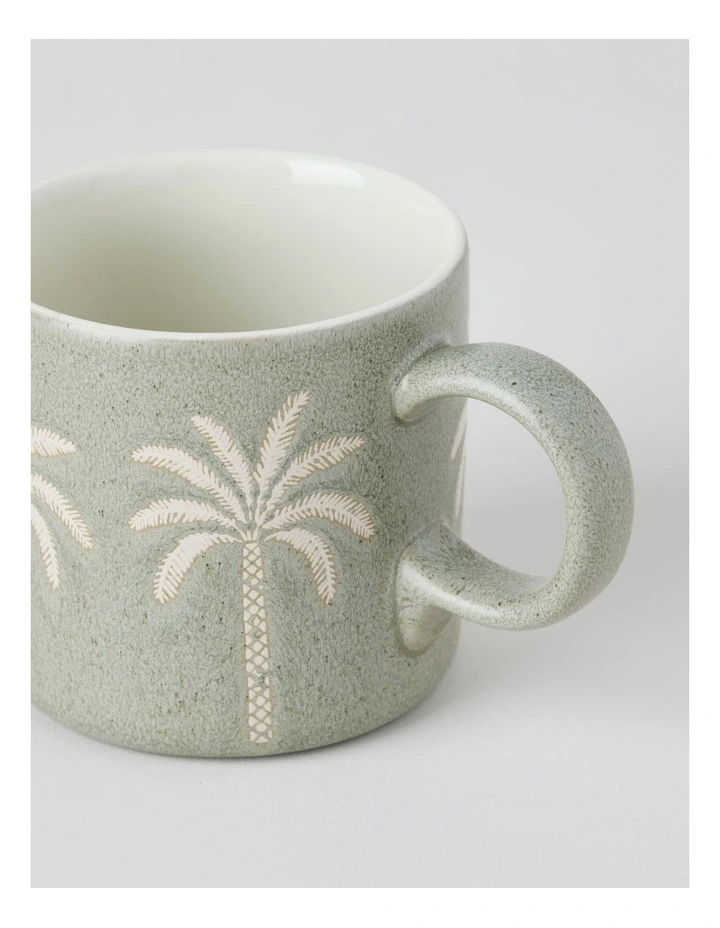 Palm Mug in Green image 2