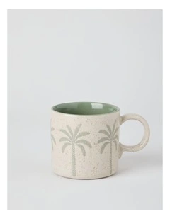 Palm Mug in White