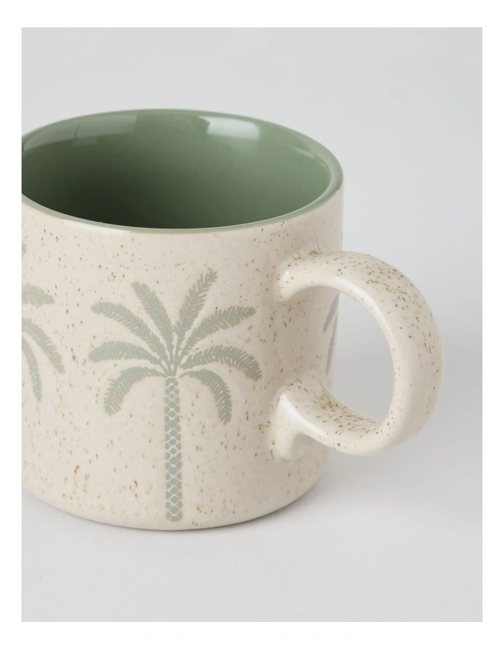 Palm Mug in White image 2