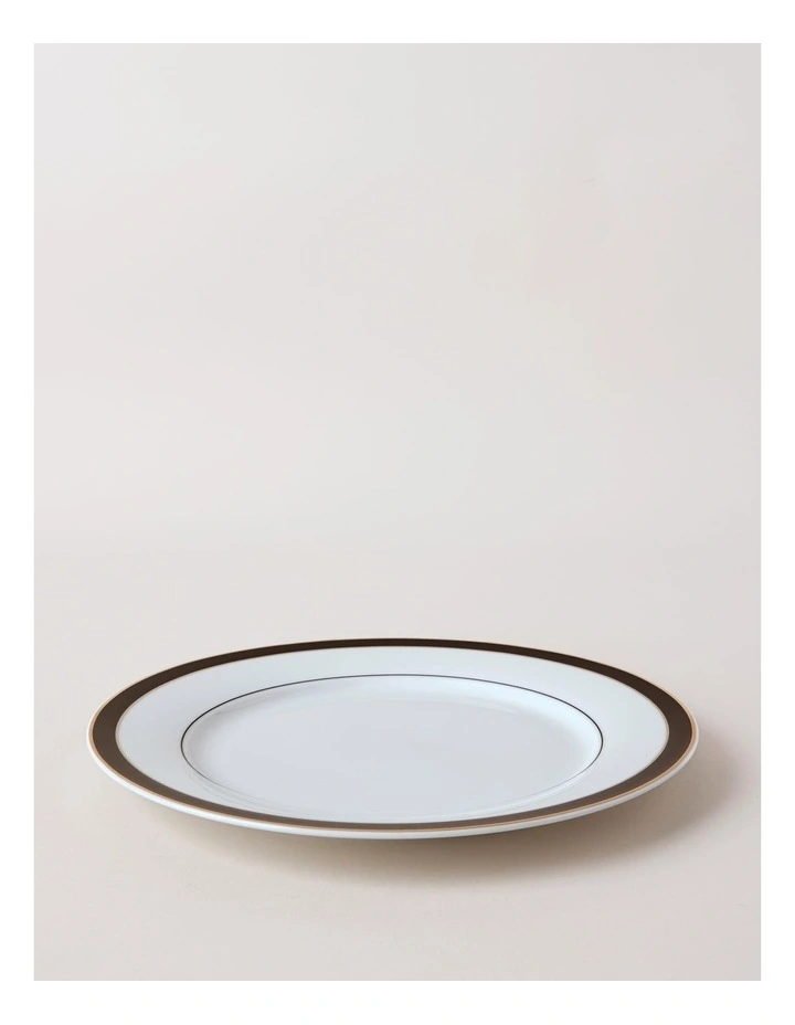 Monroe Dinner Plate in Black/Gold image 1