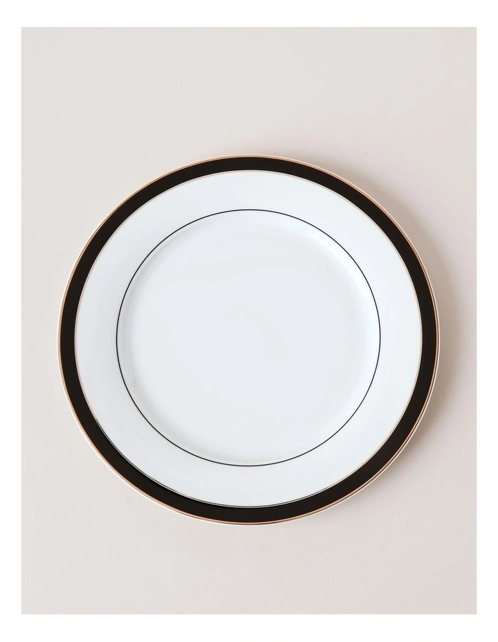 Monroe Dinner Plate in Black/Gold image 2